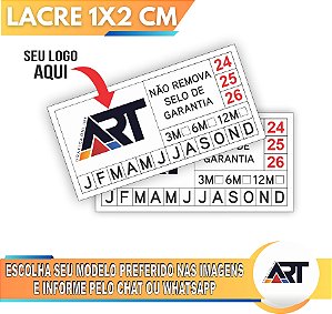 1.000 Lacres Casca de Ovo 1x2cm (destrutível)