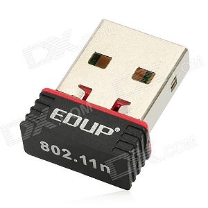 Adaptador de rede sem fio Wifi/WLAN EDUP Ultra-Mini Nano USB 2.0 802.11n 150Mbps