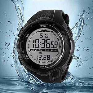 Relogio Skmei Homens Display Caixa Silicone