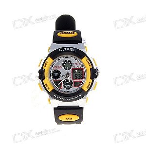 Relógio Enrugado com Taquimetro à Prova d'Água Hoops