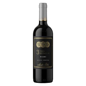 Vinho Argentino Santa Rita 3 Medallas Malbec - 750ml