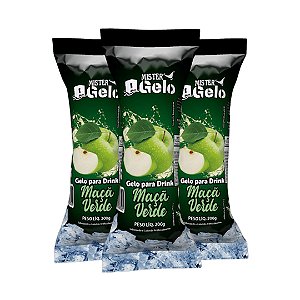 Gelo Saborizado Mister Gelo Sabor Maçã Verde - 200 ml