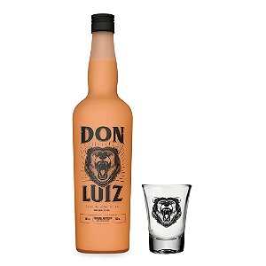 Shot de Vidro Don Luiz Original + Licor Don Luiz - Dulce de Leche Cream - 750 ml