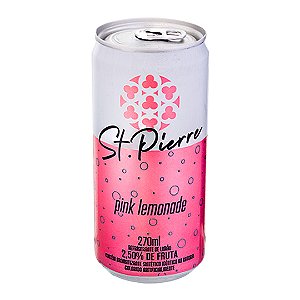 Refrigerante Lata Sabor Pink Lemonade St. Pierre - 270 ml