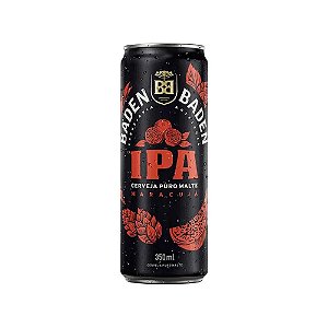 Cerveja Ipa Puro Malte Baden Baden Sabor Maracujá Lata - 350ml