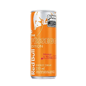 Energético Red Bull Morango e Pêssego - 250 ml