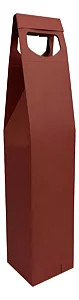 Sacola de Papel Para Garrafa de Vinho Cor Marsala
