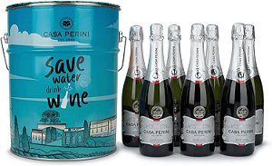 Balde com 7 Unidades Casa Perini Espumante Moscatel - 750 ml