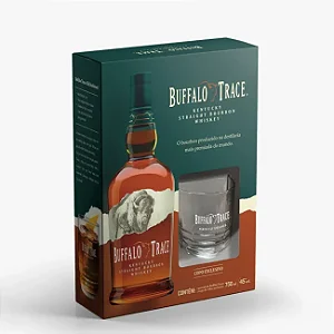 Kit Whisky Buffalo Trace Bourbon + copo - 750 ml