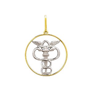 Pingente Profissão Contabilidade em Ouro 18k