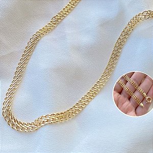 Corrente Lacraia em Ouro 18k