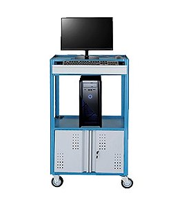 CARRINHO RACK PARA COMPUTADOR ABERTO COM BANCADA