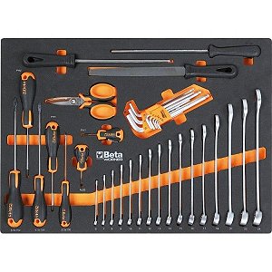 KIT/PRM1 - JOGO COM 196 FERRAMENTAS P/CARRO C04 BETA BOX - BETA WORKER