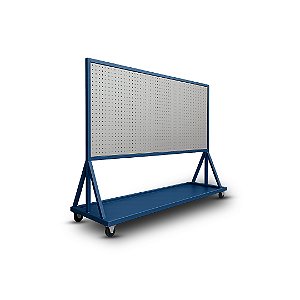 QUADRO DUPLO C/ BANDEJA 2,00 X 1,00 (BORDA AZUL) - Especifer