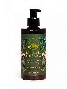 Sabonete Liquido Saboaria Botânica 250ml - Lavanda, Gerânio e Patchouly - Validade: 10/2026