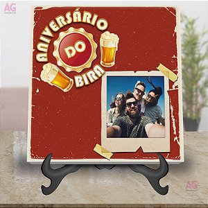 AZULEJO CERAMICA PERSONALIZADO ANIVERSÁRIO ADULTO 20X20cm
