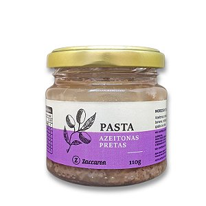 Pasta de Azeitonas Pretas -Zaccaron - 0,110kg