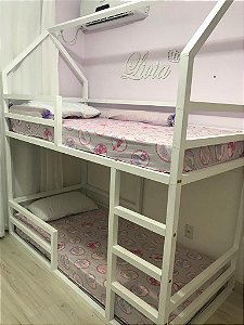 Beliche Casinha Montessoriana - Modelo 09 - Pico-Pico Arte em Madeira -  Camas Montessorianas, Cama Auxiliar, Bicamas, Beliches, Triliches, Nichos,  Mesinha, Cadeirinha