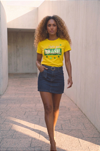 T SHIRT LETS GO AMARELA