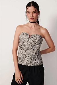 CORSELET ANA JULIA ANIMAL PRINT