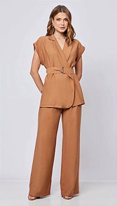 CONJUNTO AGATA MARROM