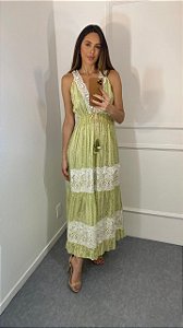 VESTIDO BOHO LUA VERDE
