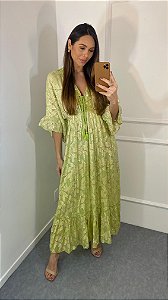 VESTIDO BOHO AVA VERDE ABACATE