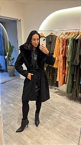 CASACO GRETA PRETO