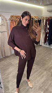 CONJUNTO GLÓRIA MARROM