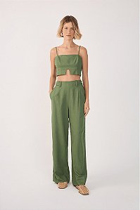 CALÇA LINHO ALETA VERDE