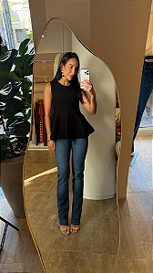 REGATA PEPLUM BIA PRETO