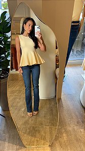 REGATA PEPLUM BIA AMARELA