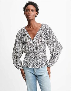 BLUSA FLORAL RENDA OFF
