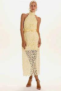 VESTIDO MIDI JULIETA AMARELO
