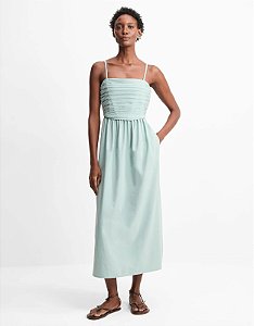 VESTIDO BUSTO COM PREGAS