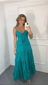 VESTIDO CAMILY VERDE ESMERALDA