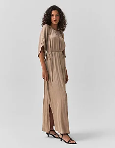 VESTIDO ACETINADO FUME