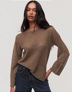 BLUSA TRICOT LUREX FUME