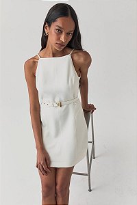 VESTIDO CURTO COM CINTO