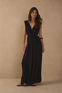 VESTIDO LONGO ATHENAS PRETO