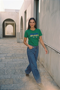 TSHIRT BRASIL 5 ESTRELAS VERDE