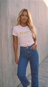 TSHIRT BRASIL DOURADO
