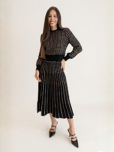 CONJUNTO BICOLOR PRETO/QUARTZO