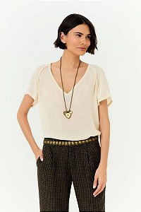 BLUSA CREPE GIGI  BAUNILHA