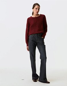 BLUSA TRICOT BORDADO BERRY