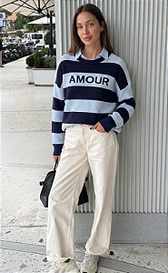 TRICOT AMOUR Marinho/Azul