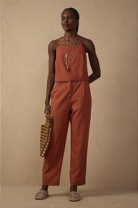 CALÇA LINHO DRESS MARROM