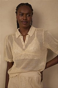 POLO TELADA LUREX DOURADO