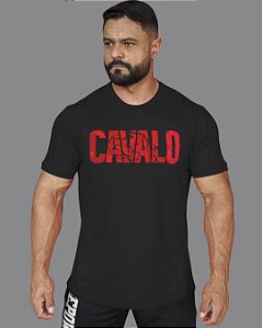 CAMISETA CAVALO PRETA