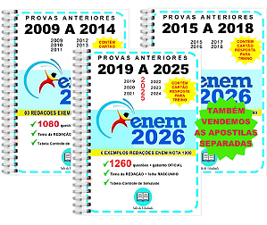 Enem Provas 2009 a 2025 Gabarito OFICIAL